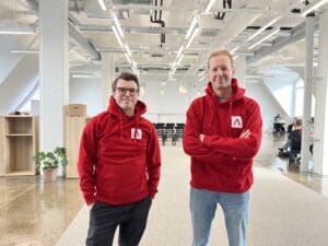 Jussi Kallasvuo and Antti Törmänen Partners at Antler Finland office.